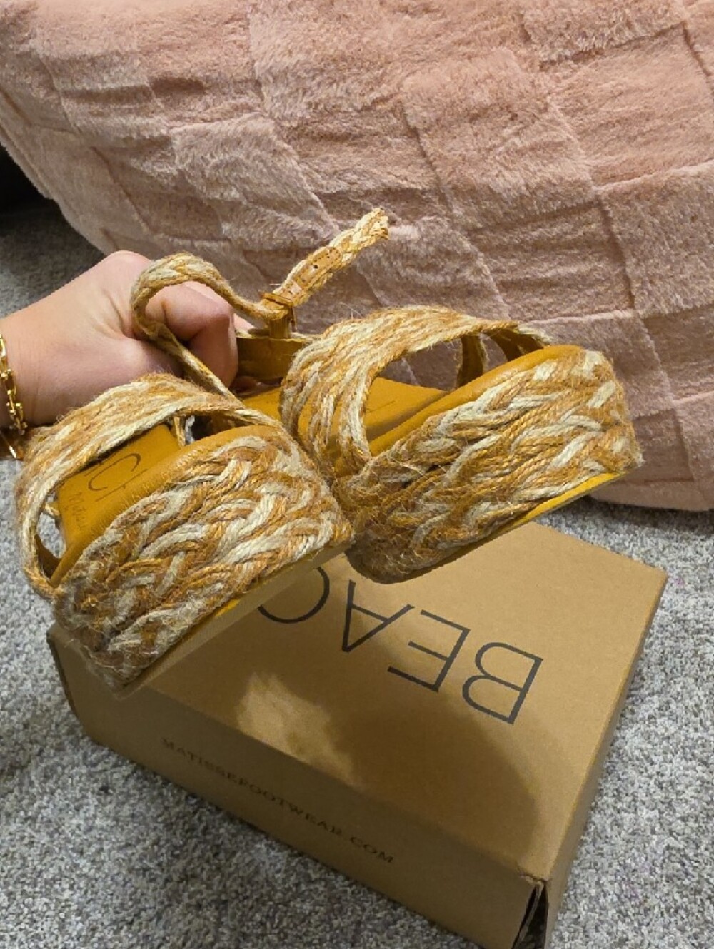 Beach By Matisse Mykonos Braided Platform Sandals size 7 - Picture 5 of 10